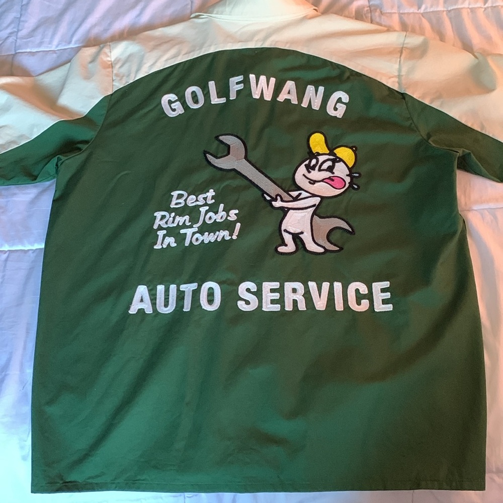Golf Wang Green and Cream Casual Shirt - Picture 3 of 5